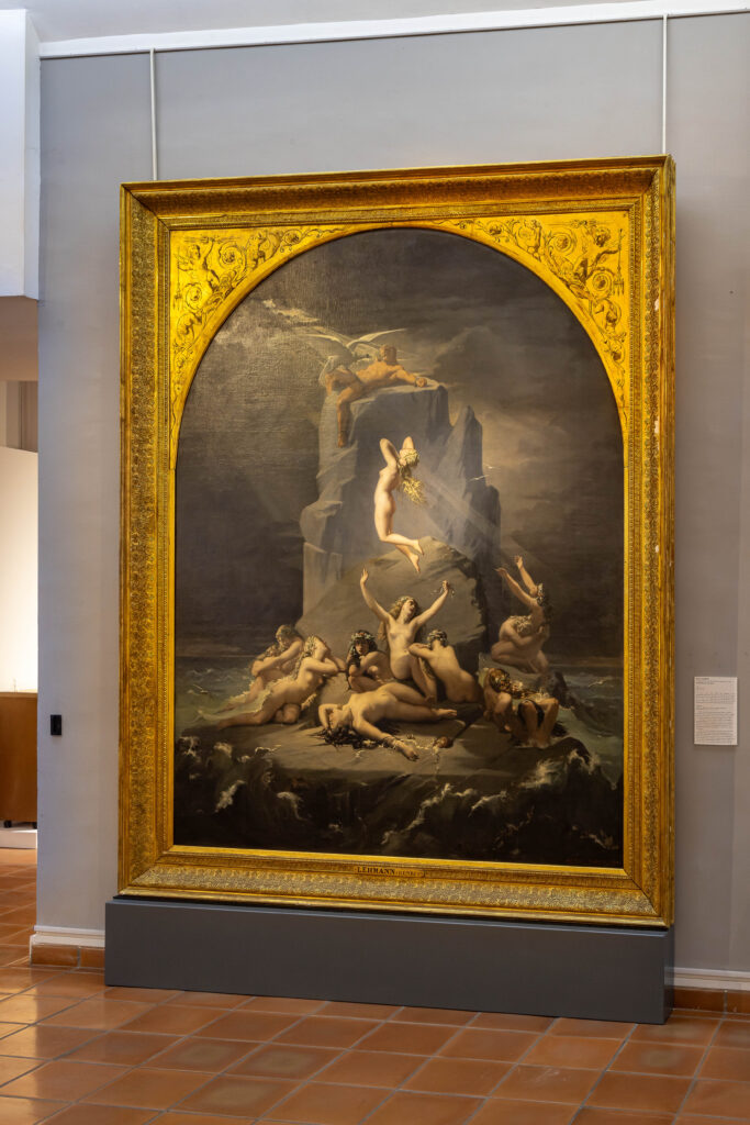 Le majestueux tableau La désolation des océanides d'Henri Lehmann - Agrandir l'image, fenêtre modale